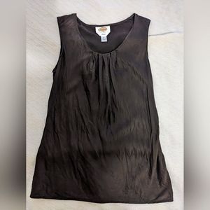 VINTAGE 🤎 Talbots Satin Sleeveless Blouse